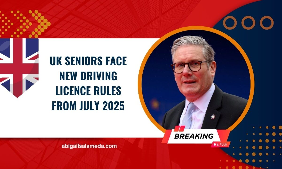 UK Seniors Face New Driving Licence Rules From July 2025 – Key Changes For Drivers Aged 70+