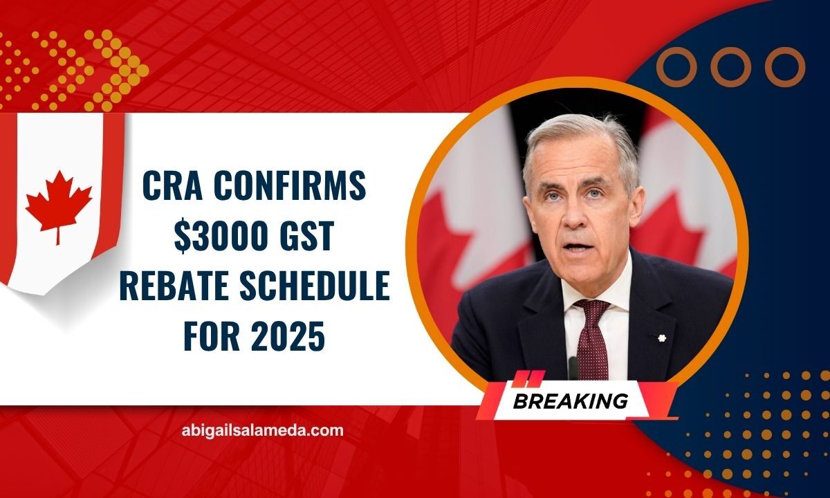 CRA Confirms $3000 GST Rebate Schedule For 2025 – Full Eligibility & Payment Breakdown