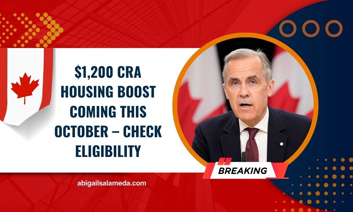 $1,200 CRA Housing Boost Coming This October – Check Eligibility & Key Payment Details
