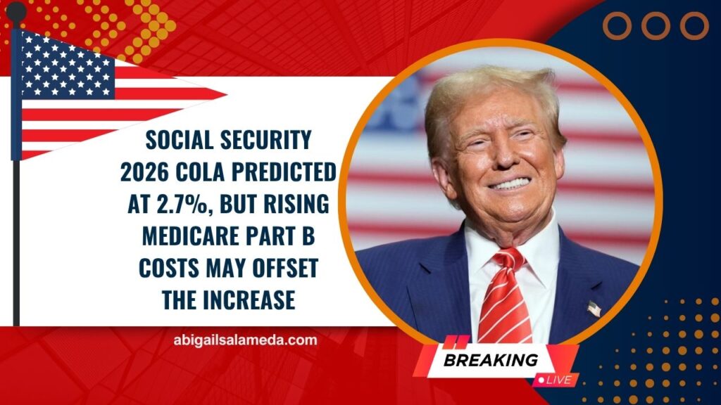 Social Security 2026 COLA Predicted at 2.7%, But Rising Medicare Part B Costs May Offset the Increase